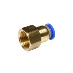 Фитинг ER-SPCF06-02 для пластиковых трубок 6мм с внутренней резьбой 1/4" ЭВРИКА /1/250 NEW