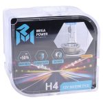 Автолампа H4 (60/55) P43t-38 +50% (бокс, 2шт) 12V MEGAPOWER /1/10 — изображение 2
