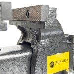 Тиски слесарные ER-190150 поворотные с наковальней и трубным захватом 6"-150мм чугунные (усилие 2000кг) вес 19кг ЭВРИКА /1 NEW — изображение 3