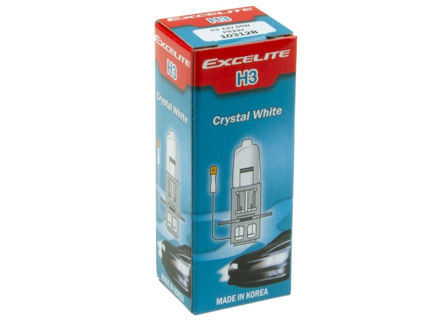 m0001066176_2.resize1 Автолампа H3 (55) PK22s CRYSTAL WHITE до 4300K 12V EXCELITE /1/10/100 NEW — изображение 1