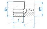 KINGTONY ГОЛОВКА ТОРЦЕВ. 233555M 1/4" 6гр. 5,5мм — изображение 2