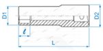 KINGTONY ГОЛОВКА TORX 427510M торцевая E-стандарт 1/2" Е10 L=77мм — изображение 2
