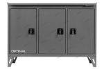 Верстак слесарный трехтумбовый, 3 серые створки OPTIMAL NW303 7012/7015 — изображение 2