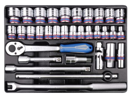 Набор торцевых головок 1/2 с принадлежностями, 33 предмета KING TONY 9-4333MR03