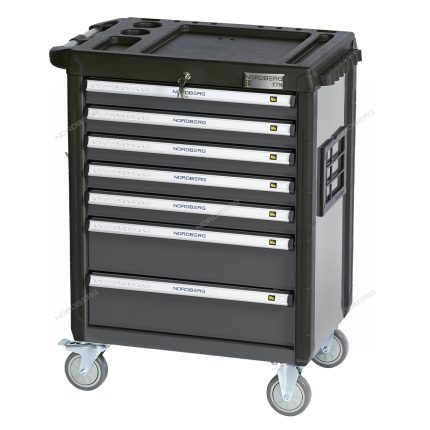 Тележка инструментальная, 7 выдвижных ящиков, серая NORDBERG T7N(G)