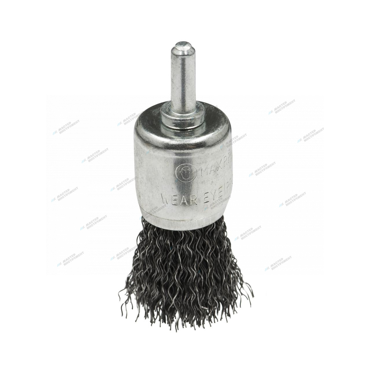 qmpklf1plxwnxsukj3g12w5ysm9eu37h Щетка концевая, гофрированная для дрелей № 182 ПрофОснастка Мастер хв 6 мм D19 мм RPM 4500 S 0,3 — изображение 1