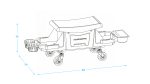 Сиденье ремонтное на колесах с выдвижным лотком для инструмента NORDBERG N30S12 — изображение 2