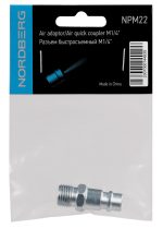 Переходник "папа" быстросъемный - резьба M1/4" NORDBERG NPM22 — изображение 2