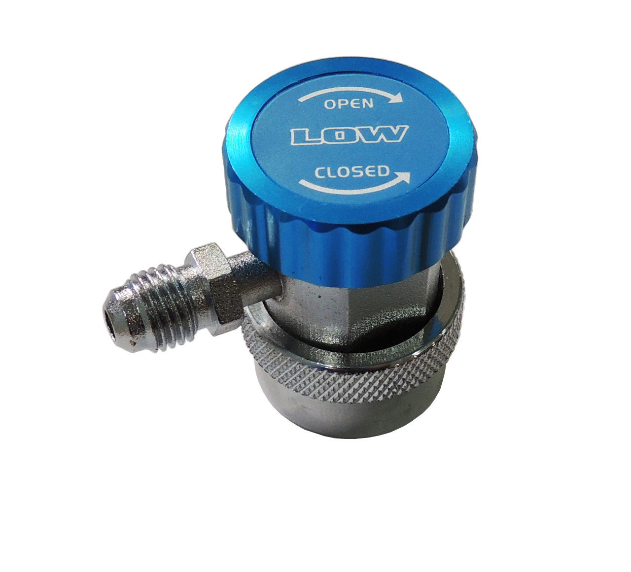rb37n603cpzv0htiu956u119op8zymb7 ВЕНТИЛЬ QC-18L быстросъемный для автокондиционеров (под углом 90, резьба 1/4 SAE наружн.) низкого давления — изображение 1