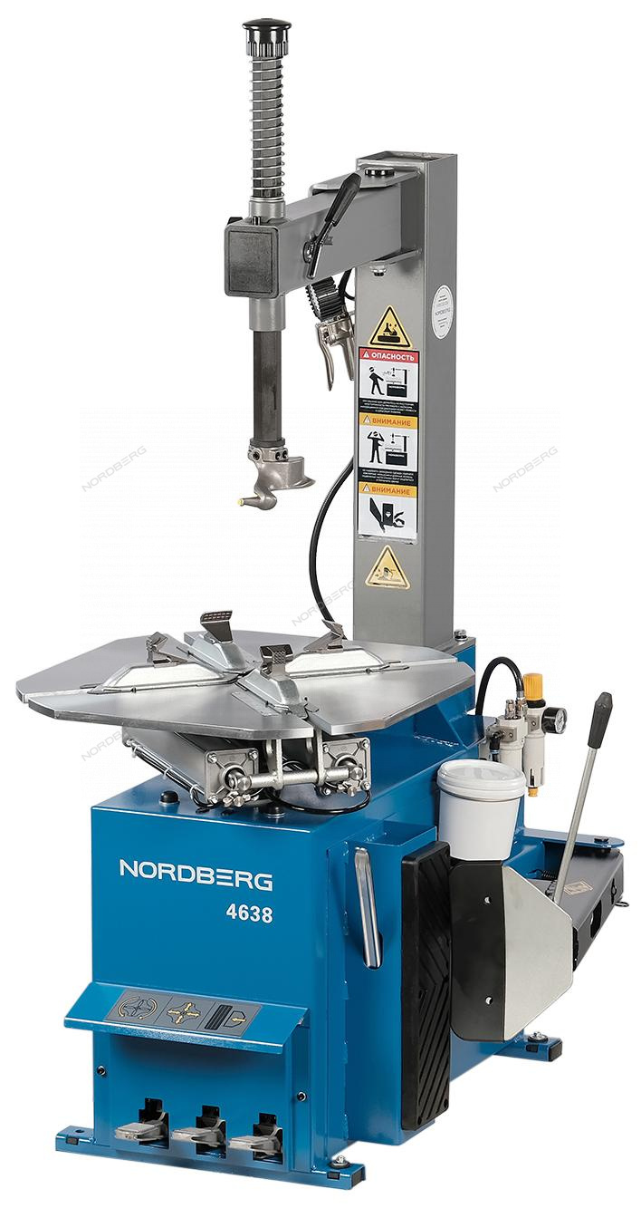 sl6bkgjseuzumxiu5tnrypjk34qou8te Станок шиномонтажный 220V п/автомат, односкоростн, синий NORDBERG 4638(B) 220 — изображение 1