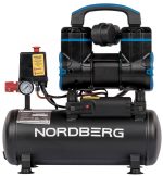 Компрессор безмасляный 220В, ресив. 8л, 170 л/мин NORDBERG NCEO8/170 — изображение 4