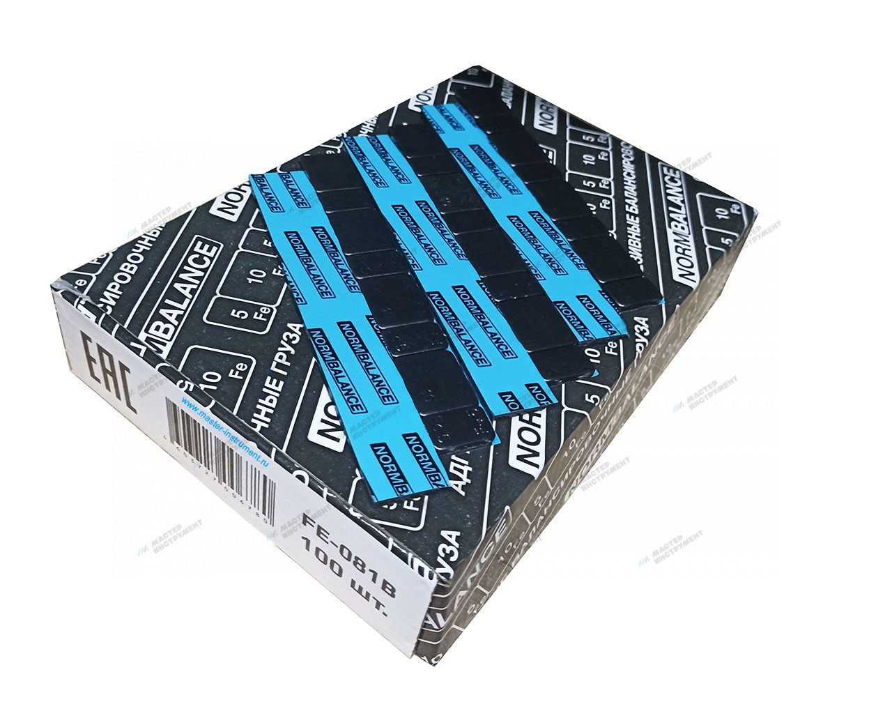 tegi0ygw0oem1b4jon0hh5kom20shhjf Груза адгезивные Fe 081B 5-10 гр (Синий скотч) (Черная эмаль) (100 шт.) — изображение 1