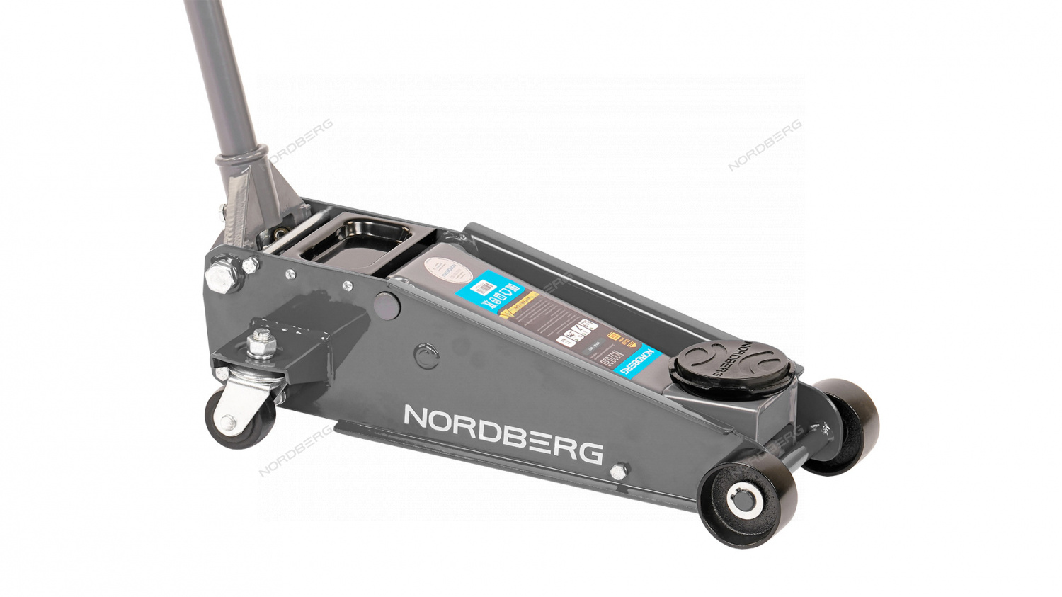 tlbca6ftofmsryc027lu8qc68fa6rlz1 Домкрат подкатной 3 т с резиновой насадкой, быстрый подъем NORDBERG N32030G — изображение 1
