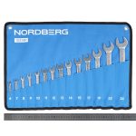 Набор ключей комбинированных 14 шт, планшет тетрон NORDBERG 10214P — изображение 6