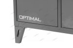 Верстак слесарный трехтумбовый, 2 серые створки OPTIMAL NW302 7012/7015 — изображение 3