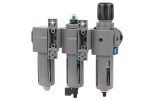 Фильтр воздушный с редуктором (5µm) + фильтр тонкой очистки (0,01µm) + осушитель 1/2" NORDBERG NP8235 — изображение 2