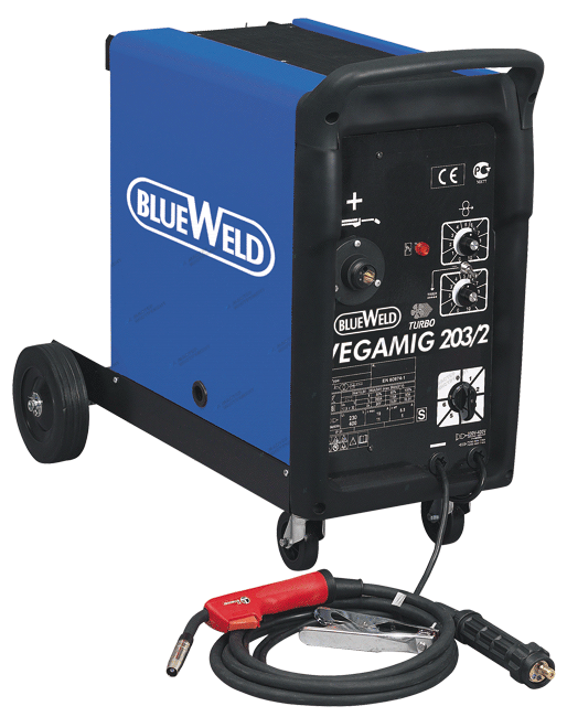 y4amqeugxrz6fv17kw9wbc1o66lh29l8 Cварочные полуавтомат BLUEWELD VEGAMIG 203/2 TURBO — изображение 1
