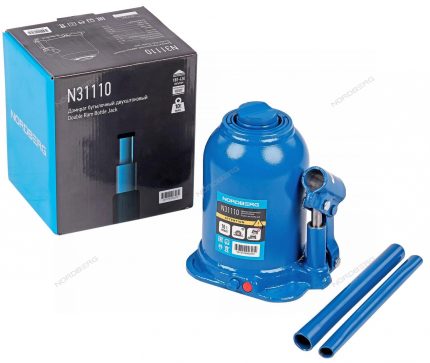 Домкрат бутылочный двухштоковый, 10 т NORDBERG N31110