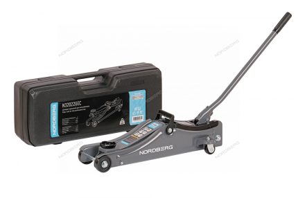 Домкрат подкатной для автолюбителя в кейсе, 2 т NORDBERG N32022GEC