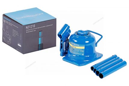 Домкрат бутылочный двухштоковый, укороченный, 10 т NORDBERG N31210