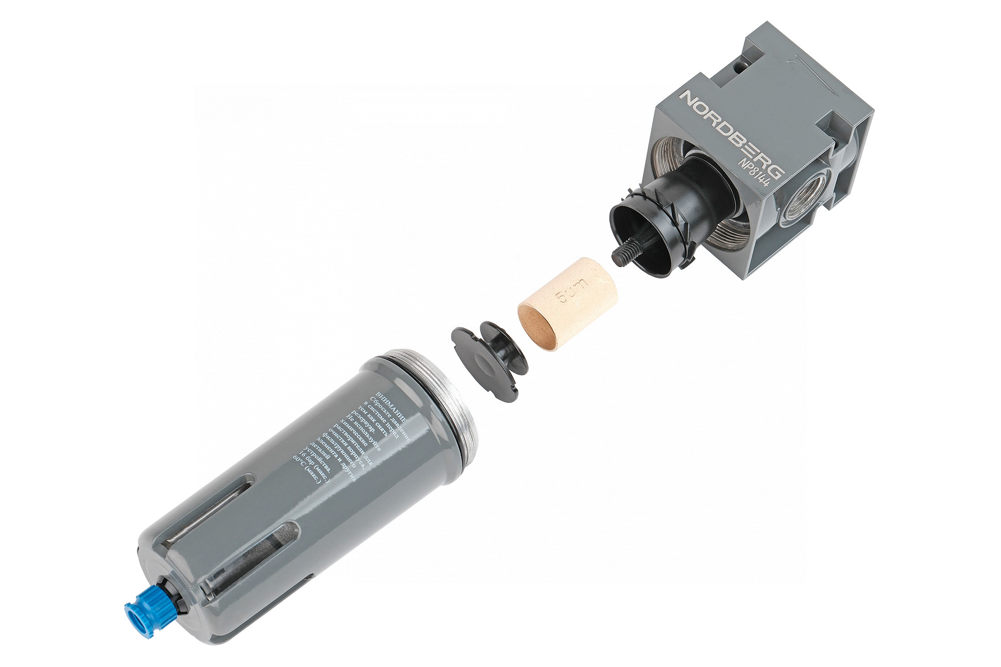 zka3l6x94nax6198r7f5c6a242n9e7a8-1 Фильтр воздушный, 1/2", 16 бар NORDBERG NP8144 — изображение 1
