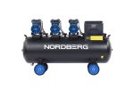 Компрессор безмасляный 380 В, ресивер 160 л, 750 л/мин NORDBERG NCEO160/750 — изображение 4