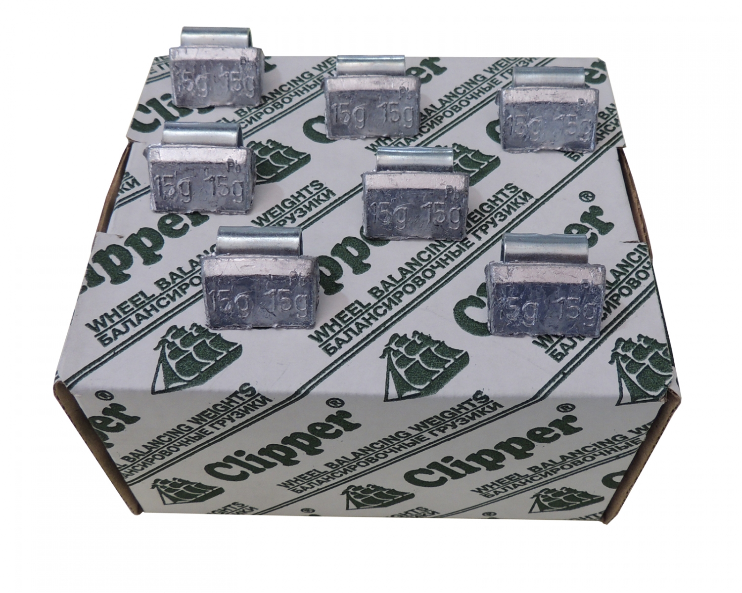 zserp130whljk14dt726gf1rlkb4tr8a CLIPPER ГРУЗИК 0315 балансировочный для литого диска 15гр. (набор 100шт.) — изображение 1