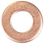 Шайба  9.0х18.0-2.0 медная (плоская) ER-09018020 ЭВРИКА /100/3000 NEW — изображение 2