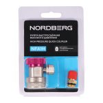 Муфта быстросъемная R134a высокое давление, красная NORDBERG NFA1H — изображение 6