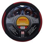 Оплетка руля MIS-17STW24 (M) BLACK/RED MISTAR /1/25