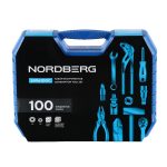 Набор инструментов, 100 предметов, 1/2", 1/4" NORDBERG 2496100C