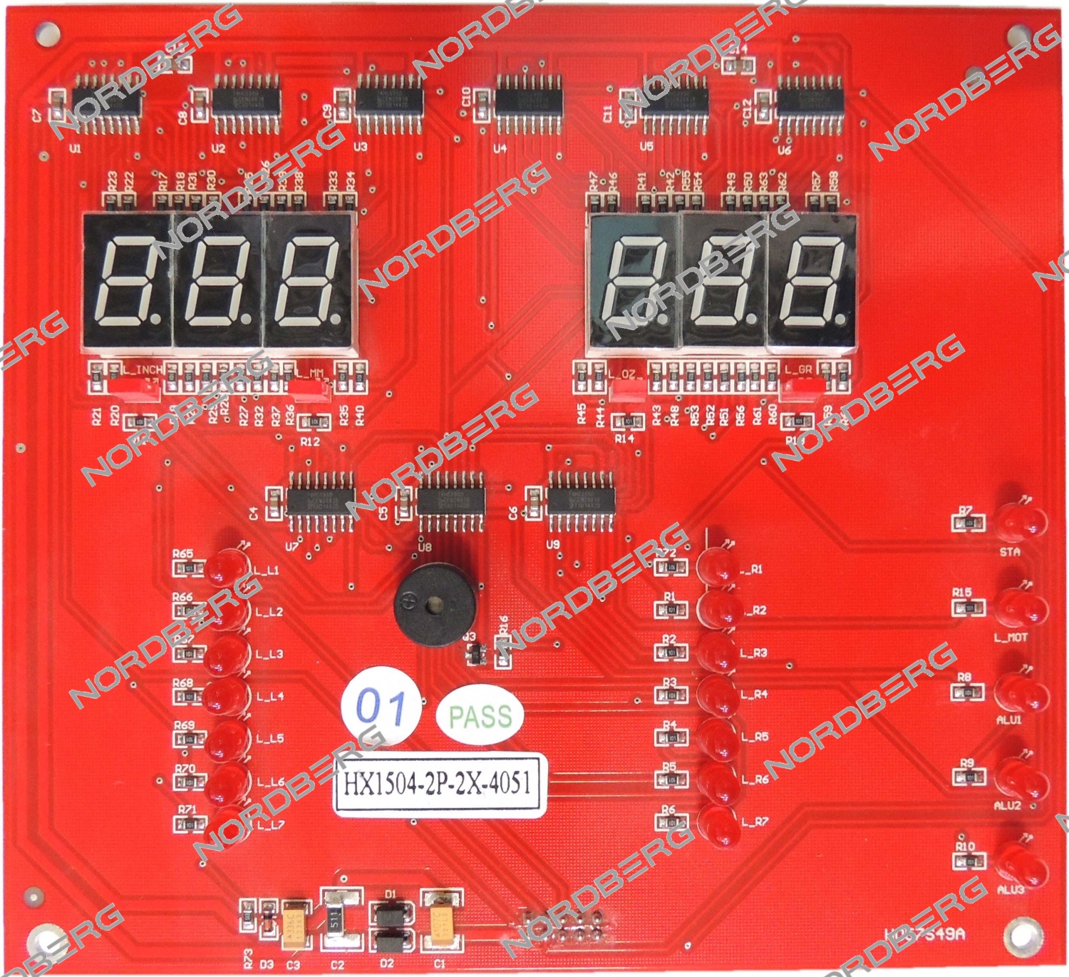bmxlwsa8k2xm831ja5uzh2zwdo9d3z6s Плата (5509092) дисплея для 4524E, 4524C NORDBERG B-01-1210002 — изображение 1