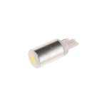 Автолампа T10W (W2,1x9,5d) 1 SMD 5050 WHITE 6000K 20лм 12V MEGAPOWER /10 /100